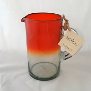 Bambeco Red Ombre Recycled Handblown Glass…